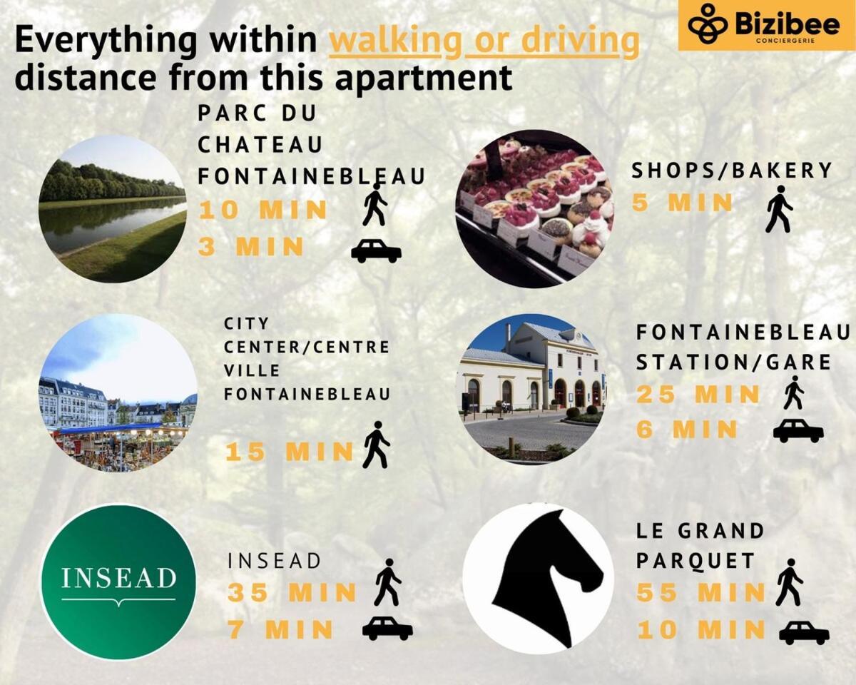Apartment Zanzibar - 15 Min Walk To Fontainebleau Chateau *